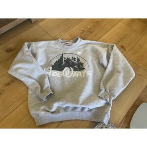 Hanes Hogwarts Harry Potter Sweatshirt Gray Ultimate Cotton Printpro Small
